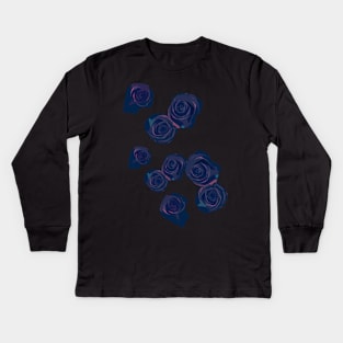 Dark roses Kids Long Sleeve T-Shirt